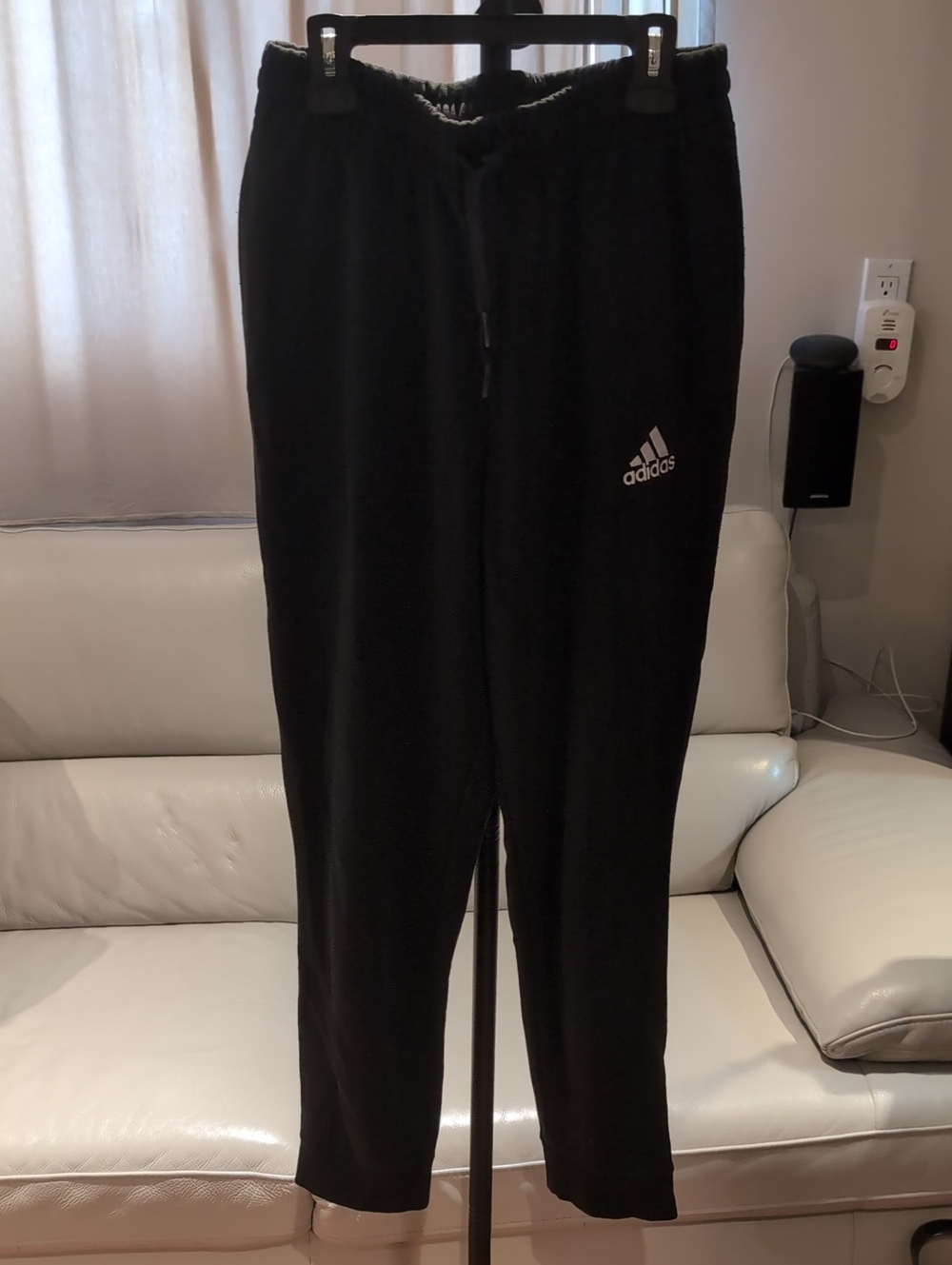 adidas Black Logo Fleece Joggers